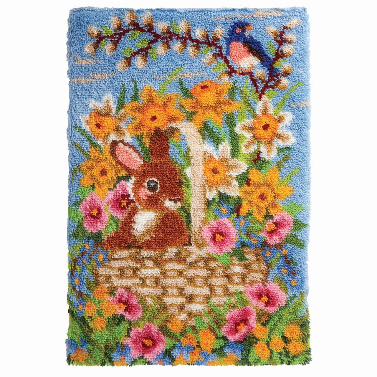 Herrschners Bunny & Blooms Latch Hook Kit 3 Herrschners Bunny & Blooms Latch Hook Kit