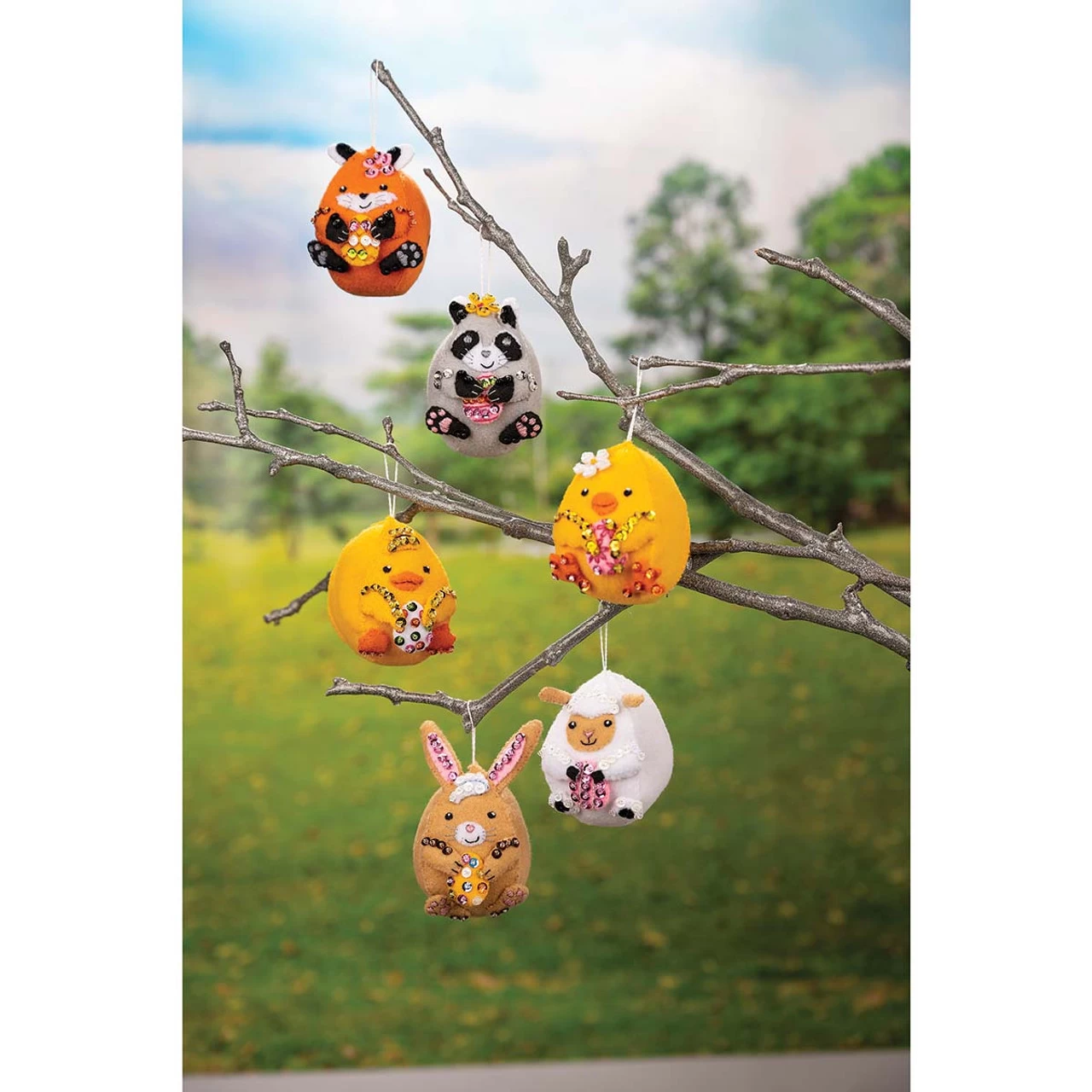 Bucilla Easter Egg Friends Felt & Sequin Kit 3 Bucilla Easter Egg Friends Felt & Sequin Kit