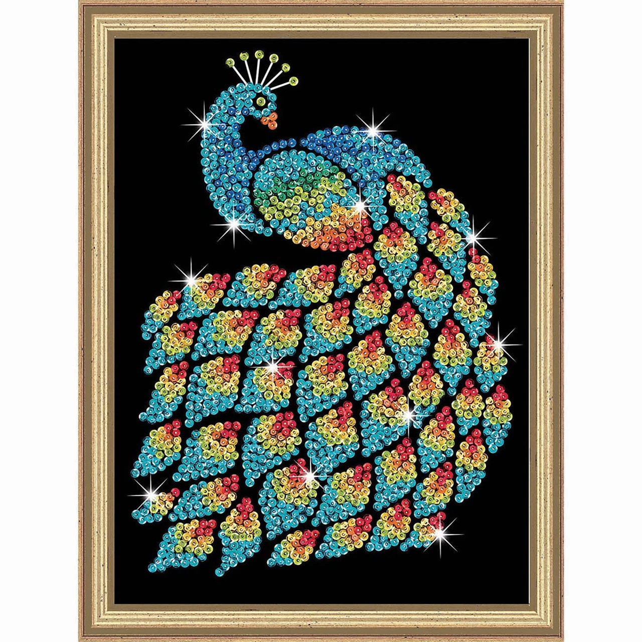 KSG Crafts Peacock Sequin Kit 3 KSG Crafts Peacock Sequin Kit