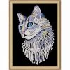 KSG Crafts White Cat Sequin Kit 1 KSG Crafts White Cat Sequin Kit -Handicraft Shop 041711 85464.1638372032