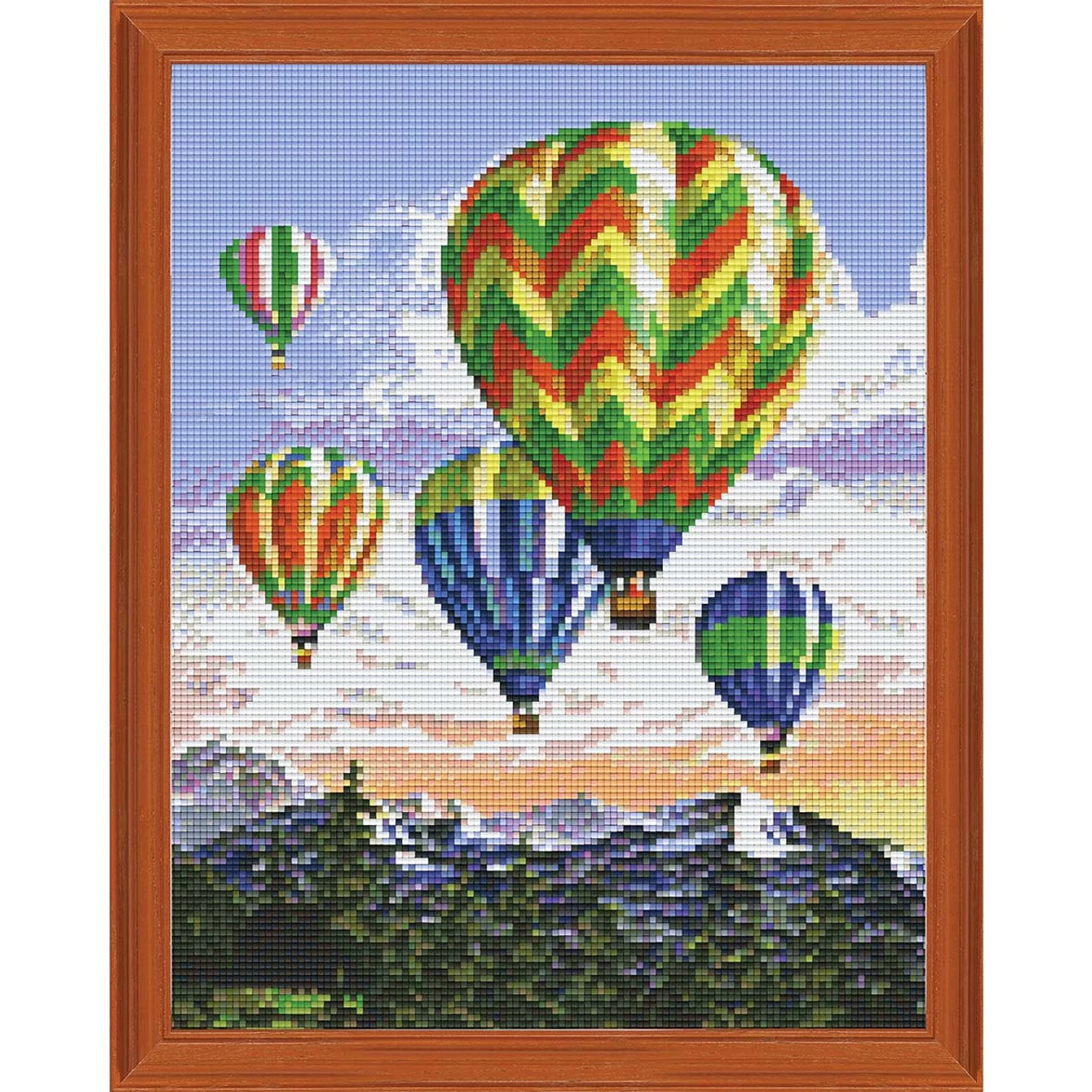 PixelHobby Hot Air Balloons Mosaic Art Kit 3 PixelHobby Hot Air Balloons Mosaic Art Kit