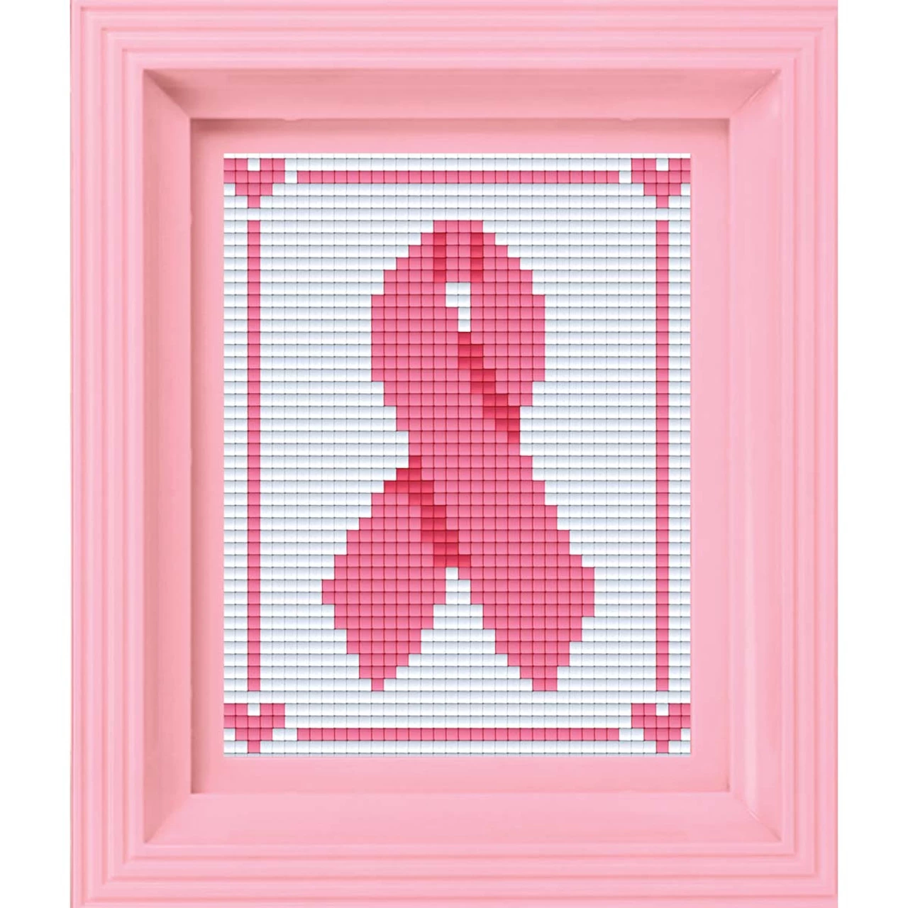PixelHobby Breast Cancer Awareness Ribbon Mosaic Art Kit 3 PixelHobby Breast Cancer Awareness Ribbon Mosaic Art Kit