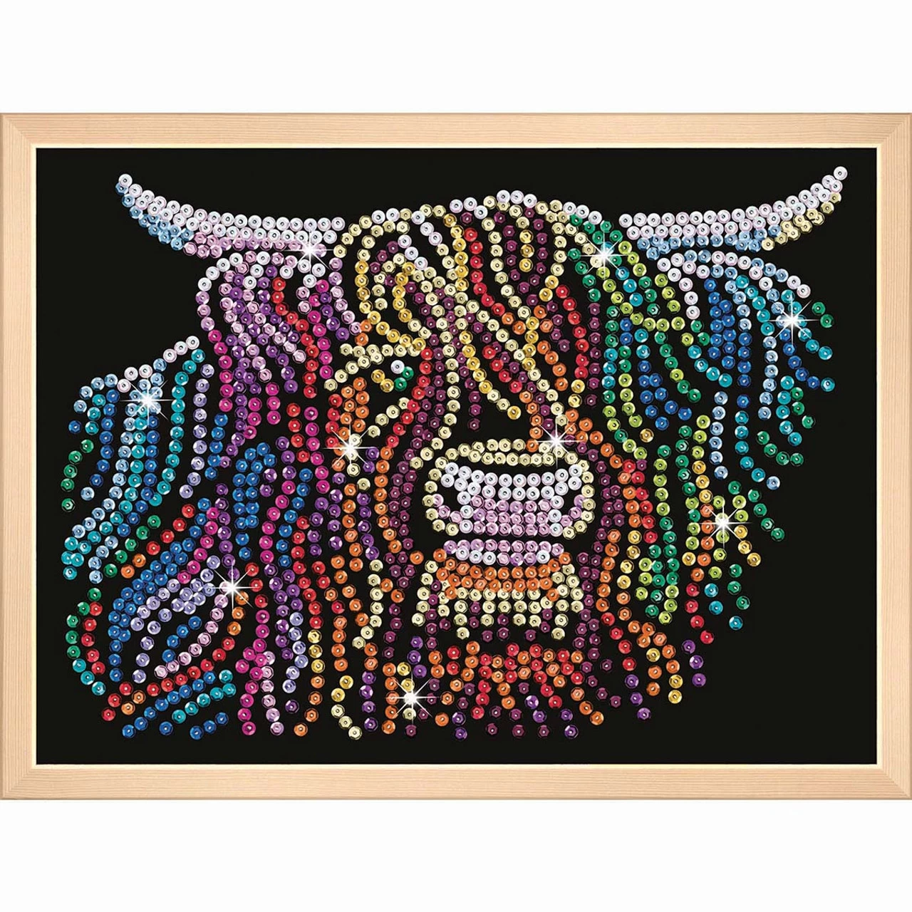 KSG Crafts Highland Cow Sequin Kit 3 KSG Crafts Highland Cow Sequin Kit