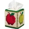 Herrschners Colorful Apples Tissue Box Cover Pony Bead Kit 2 Herrschners Colorful Apples Tissue Box Cover Pony Bead Kit -Handicraft Shop 043572 68195.1693398312