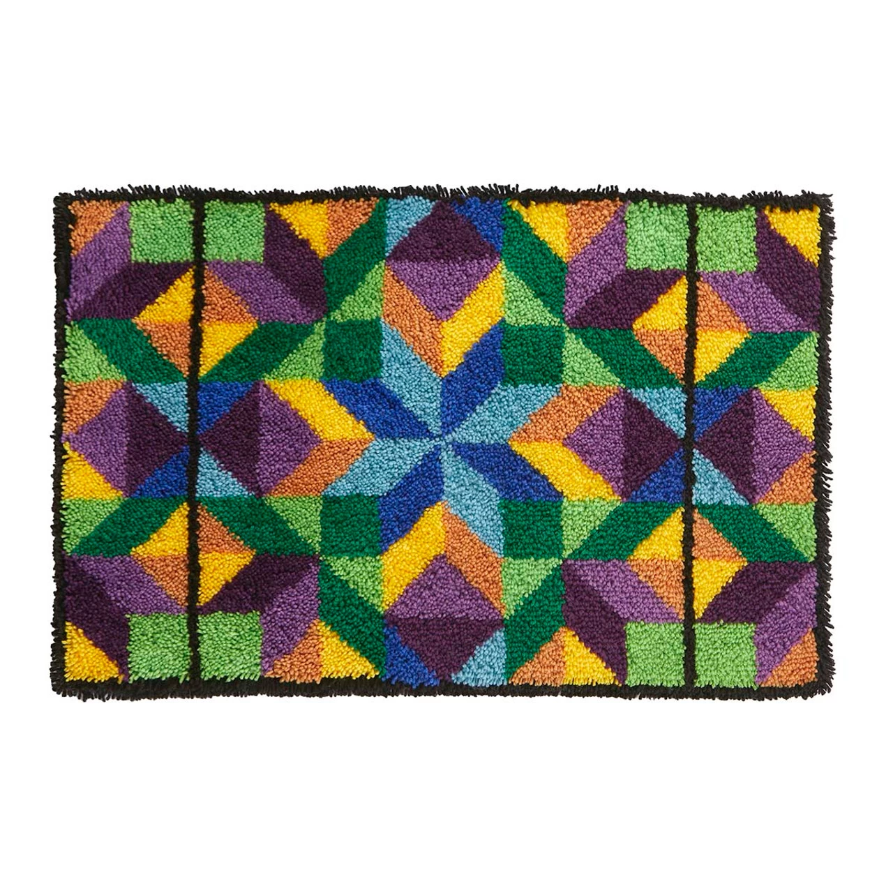 Herrschners Quilt Block Latch Hook Kit 3 Herrschners Quilt Block Latch Hook Kit