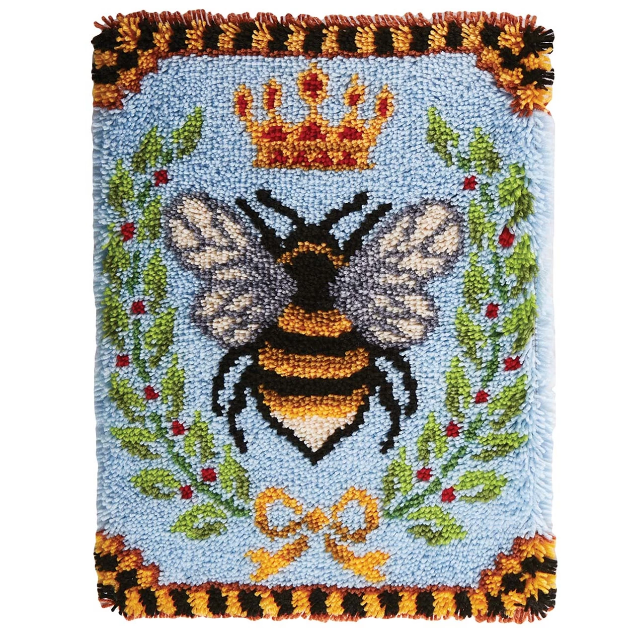 Herrschners Queen Bee Laurel Latch Hook Kit 3 Herrschners Queen Bee Laurel Latch Hook Kit