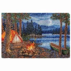 Herrschners Moonlight Campers Latch Hook Kit