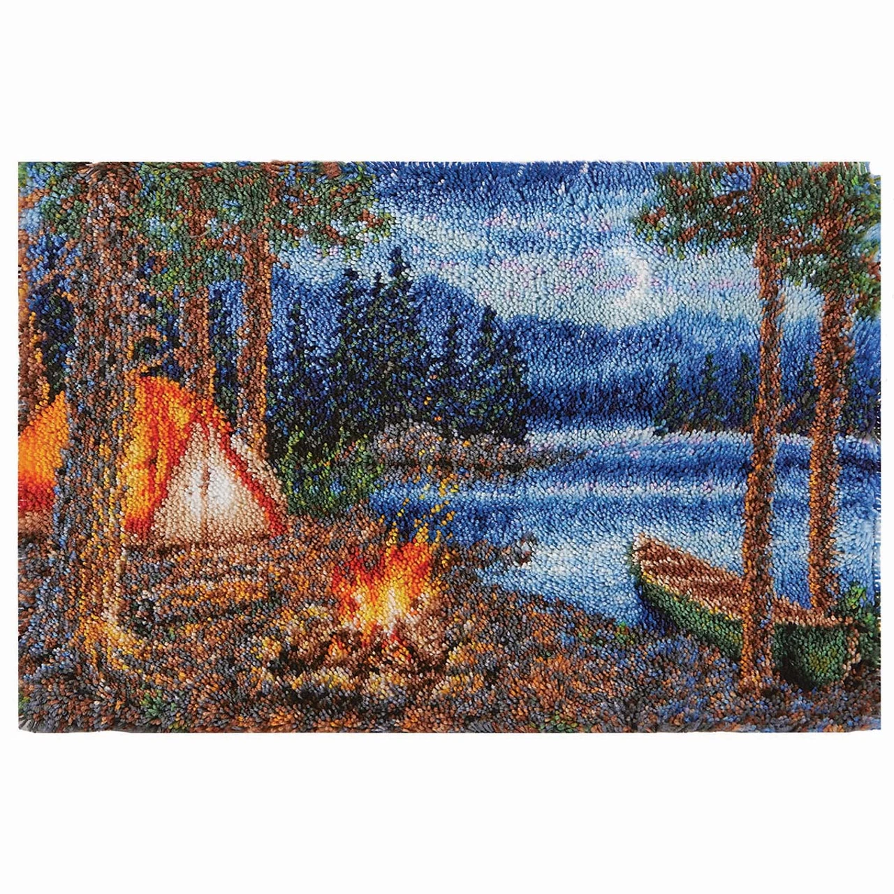 Herrschners Moonlight Campers Latch Hook Kit 3 Herrschners Moonlight Campers Latch Hook Kit