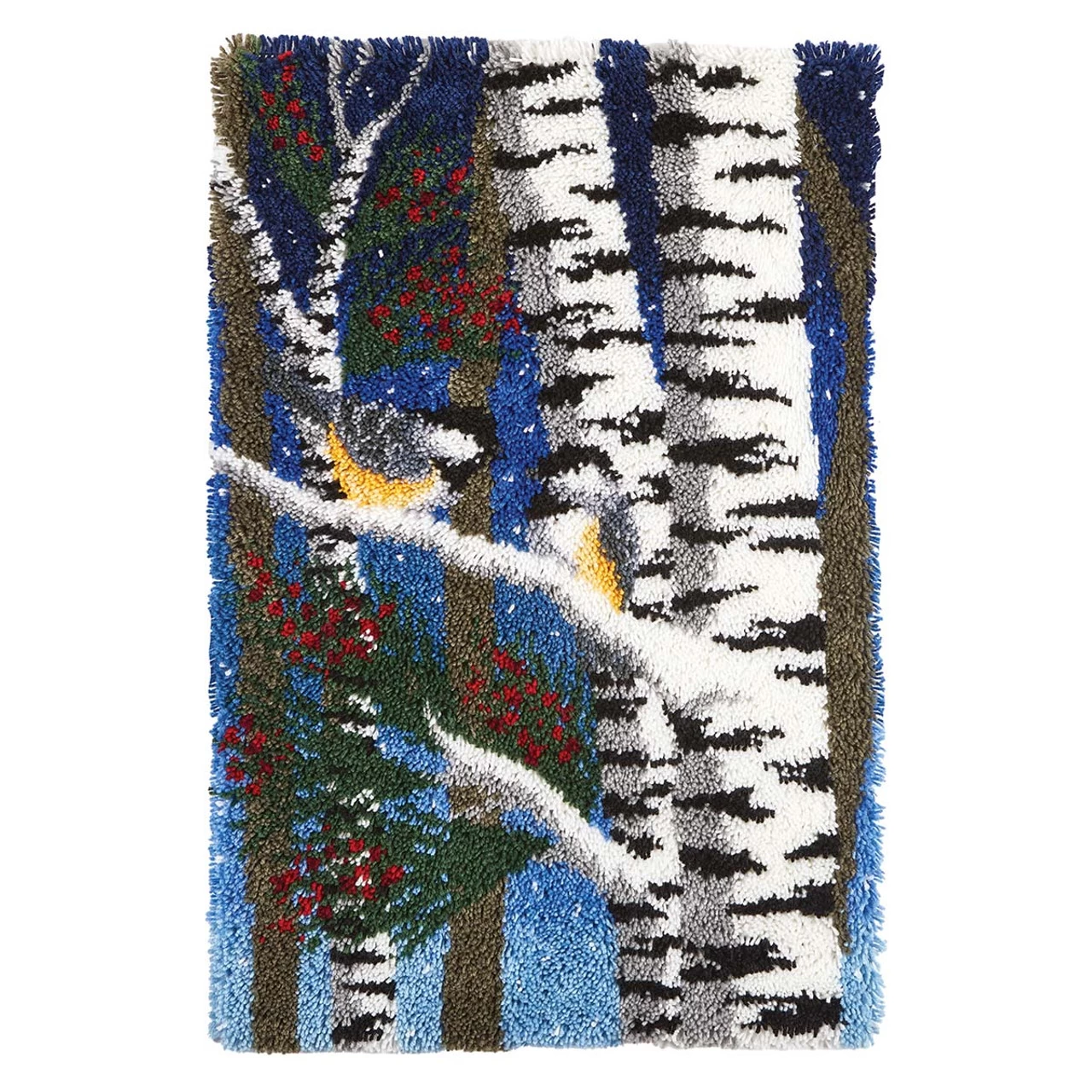 Herrschners Winter Birches Latch Hook Kit 3 Herrschners Winter Birches Latch Hook Kit