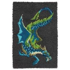 Herrschners Water Dragon Latch Hook Kit