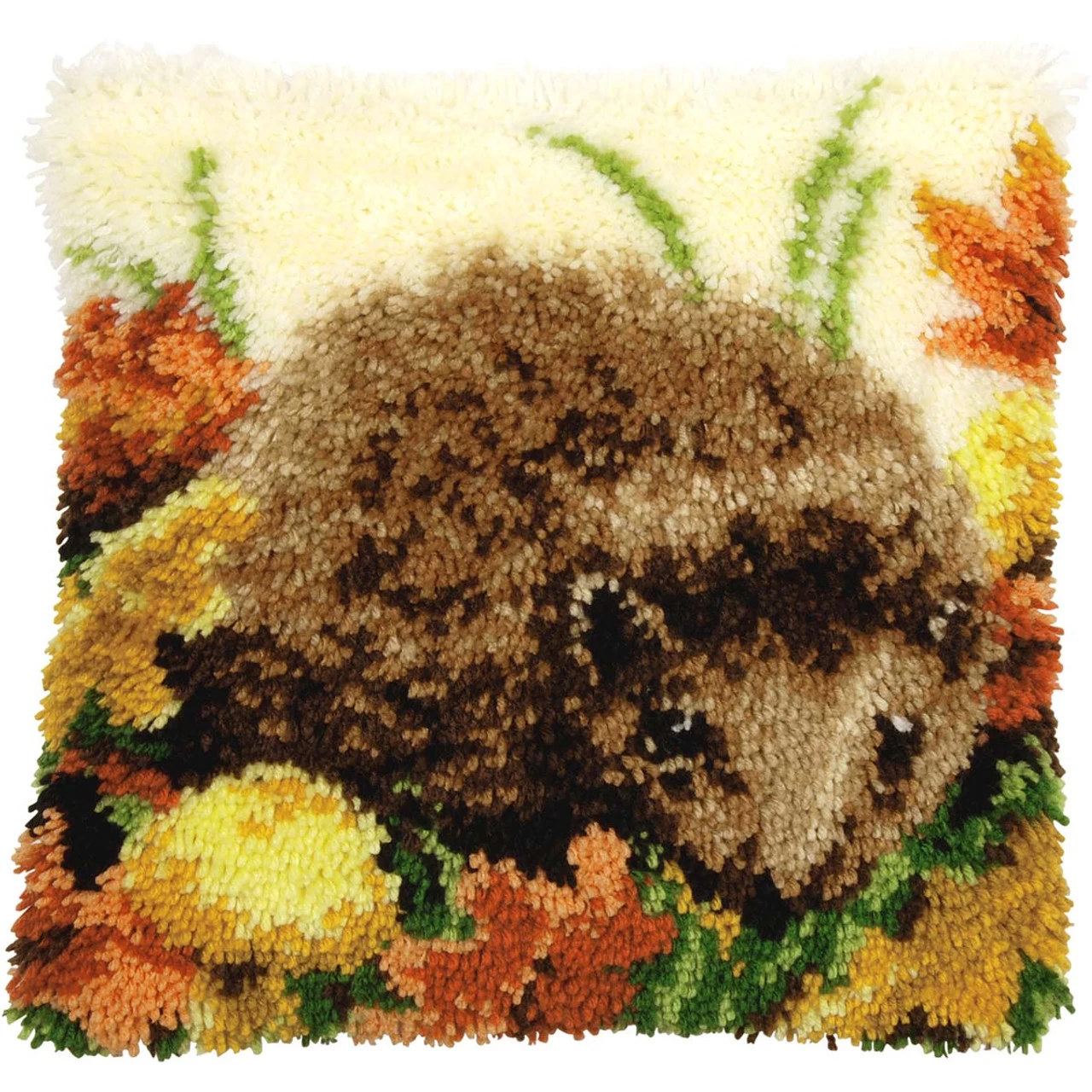 Vervaco Hedgehog Pillow Latch Hook Kit 3 Vervaco Hedgehog Pillow Latch Hook Kit