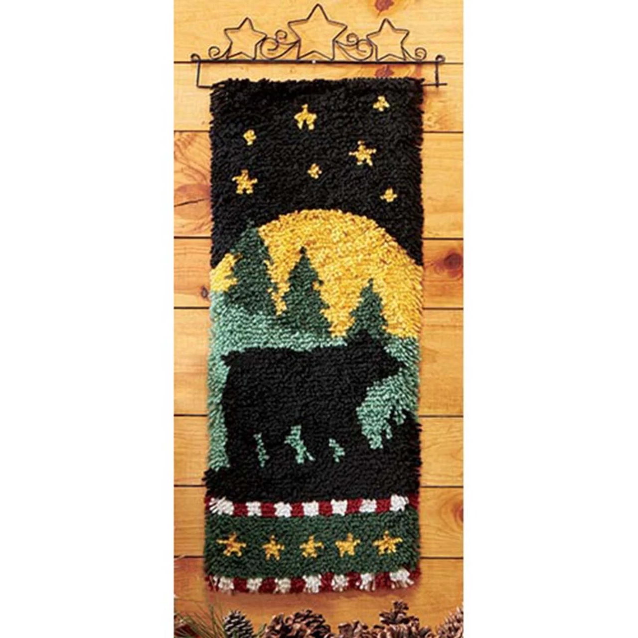 Herrschners Bear Silhouette Latch Hook Kit 3 Herrschners Bear Silhouette Latch Hook Kit