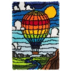 Leisure Arts Hot Air Balloon Latch Hook Kit