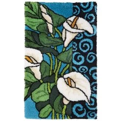 Herrschners Peace Lily #11 Designer Collection Latch Hook Kit