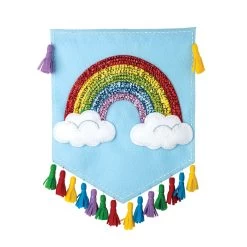 Bucilla Rainbow Wall Hanging Felt & Sequin Kit