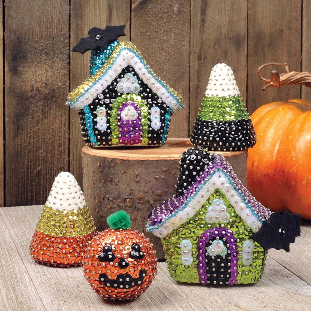 Sunrise Craft & Hobby Haunted Village Sequin Kit 3 Sunrise Craft & Hobby Haunted Village Sequin Kit