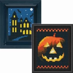 PixelHobby Spooky House & Jack O'Lantern, Set Of 2 Mosaic Art Kit