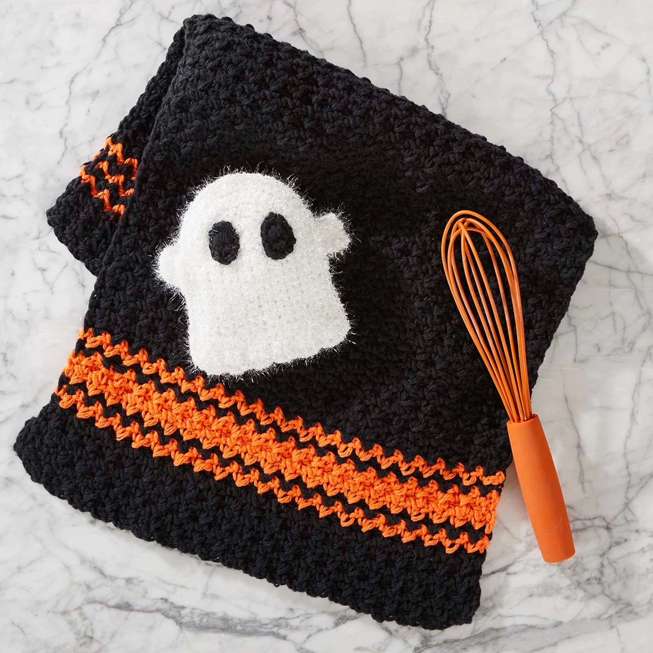 Herrschners Ghostly Cleaning Towel & Scrubby Set Crochet Kit 3 Herrschners Ghostly Cleaning Towel & Scrubby Set Crochet Kit