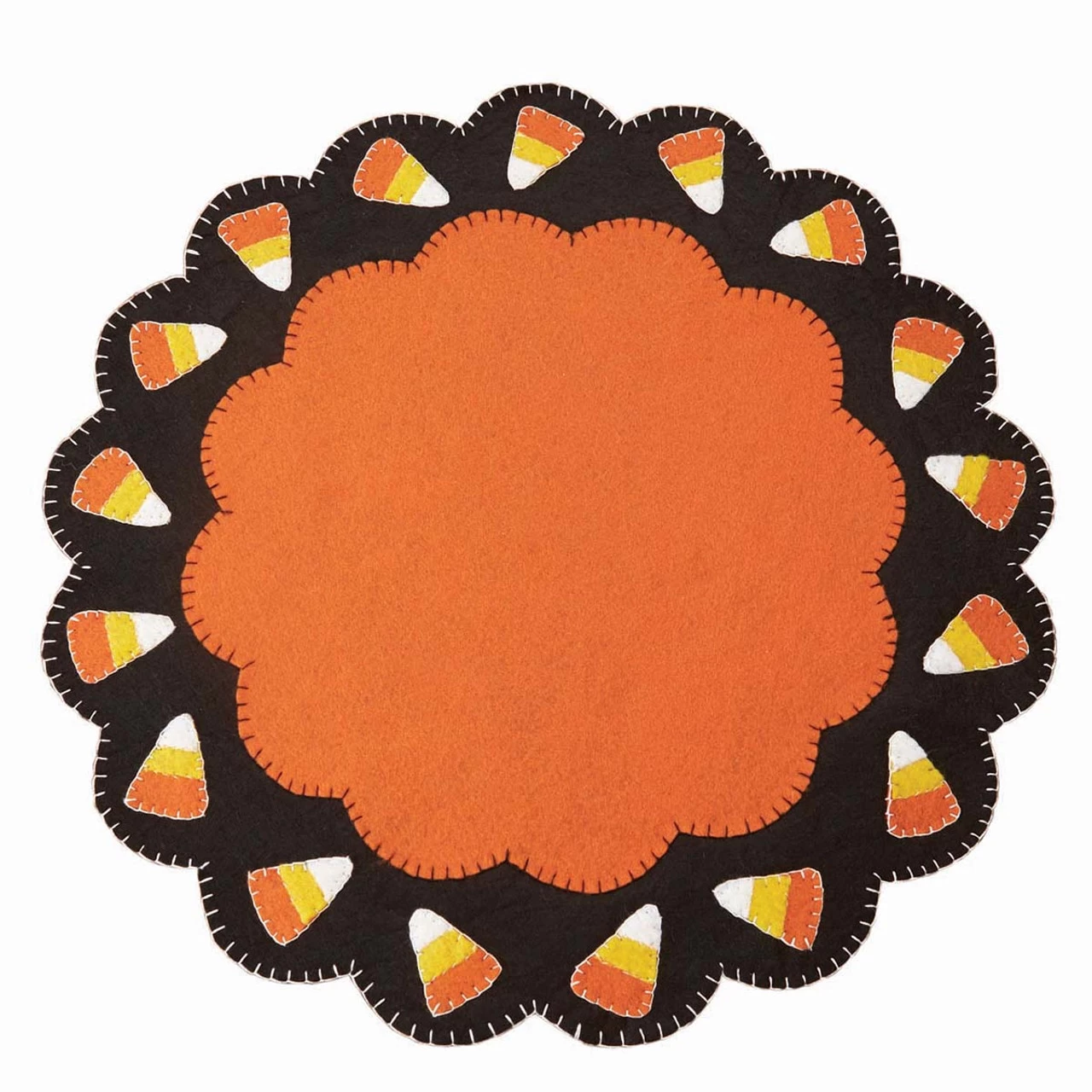 Herrschners Candy Corn Felt Placemats Felt Kit 4 Herrschners Candy Corn Felt Placemats Felt Kit - Image 2