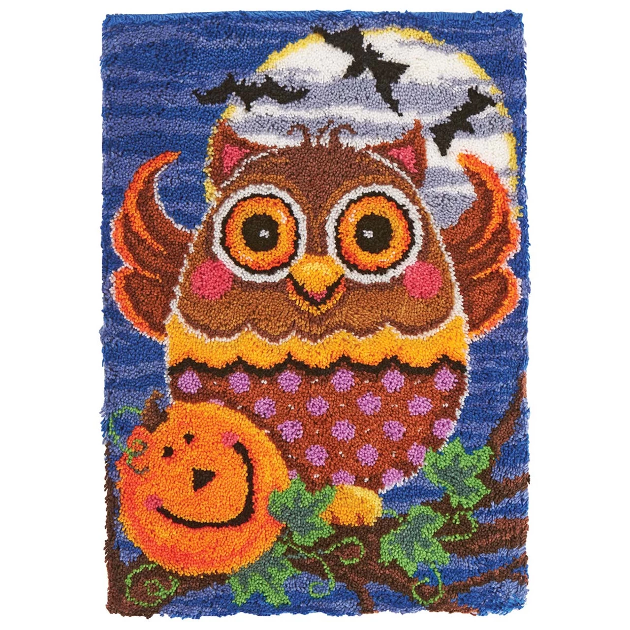 Herrschners Halloween Hoots Latch Hook Kit 3 Herrschners Halloween Hoots Latch Hook Kit