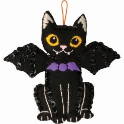 Bucilla Halloween Cats Felt & Sequin Kit -Handicraft Shop 179649 3 47203.1693418410