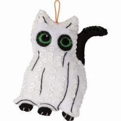 Bucilla Halloween Cats Felt & Sequin Kit -Handicraft Shop 179649 4 12076.1693418411