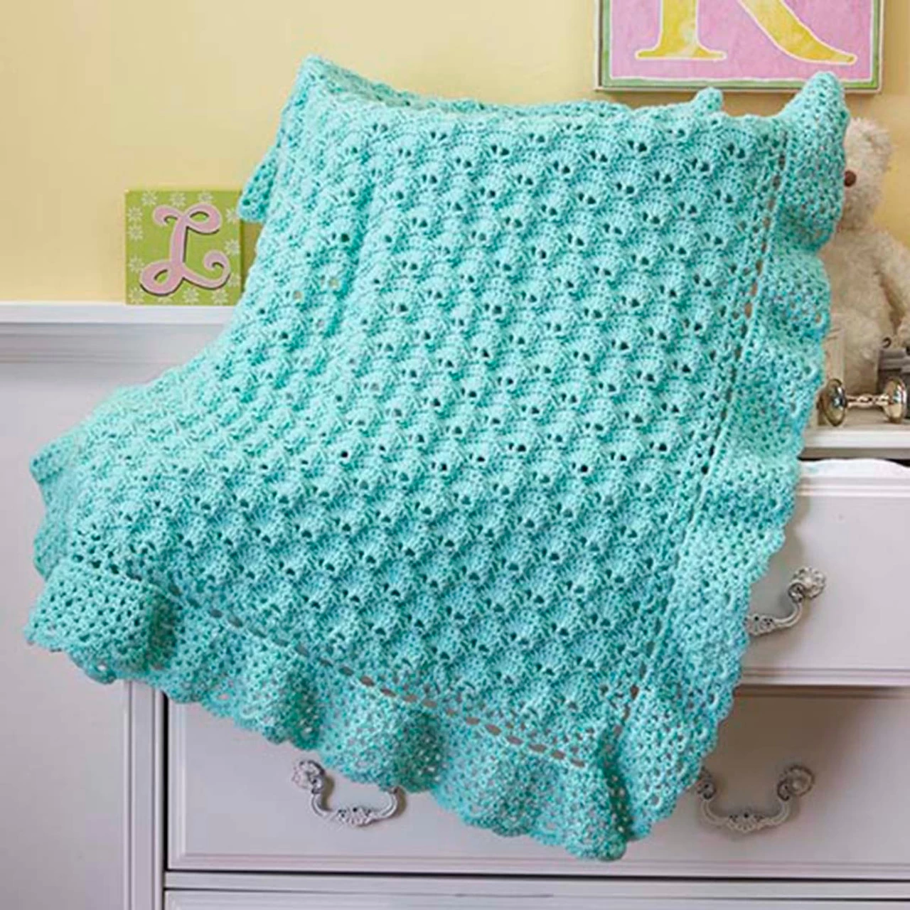 Herrschners Baby's Cherished First Blanket Crochet Kit 3 Herrschners Baby's Cherished First Blanket Crochet Kit