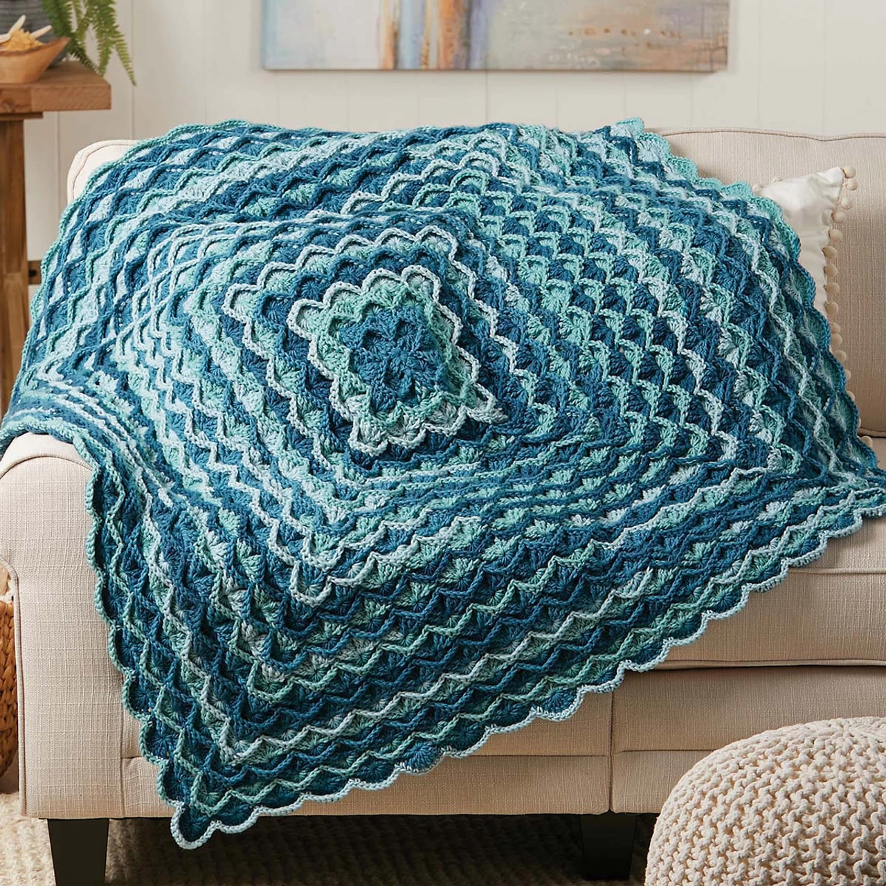 Herrschners Gradient Waves Crochet Afghan Kit 4 Herrschners Gradient Waves Crochet Afghan Kit - Image 2