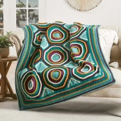 Herrschners Autumn Aura Afghan Crochet Kit