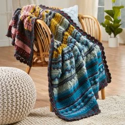 Herrschners Bohemian Sampler Throw Crochet Kit