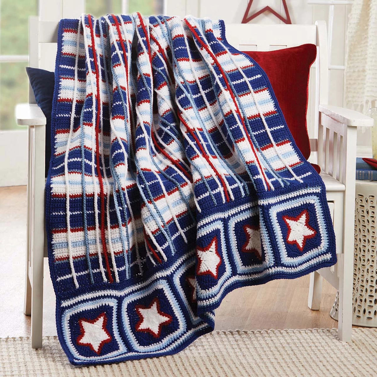 Herrschners Red, White, & Bloom Crochet Kit 3 Herrschners Red, White, & Bloom Crochet Kit