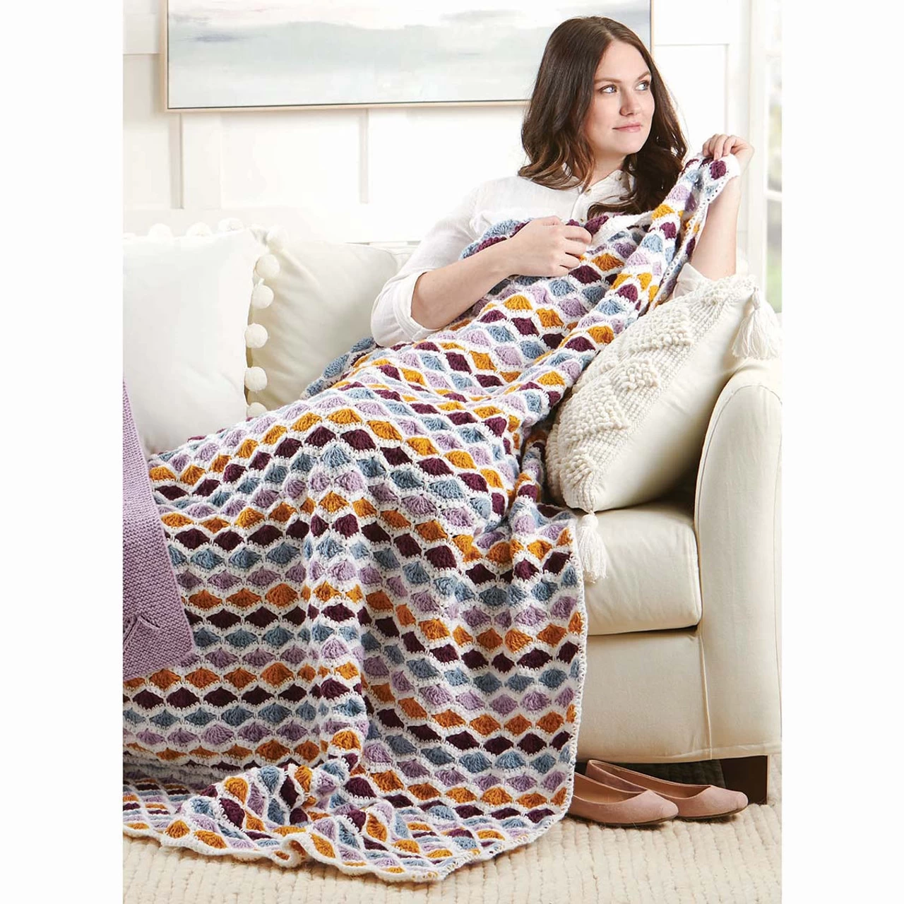 Herrschners Daphne Throw Crochet Kit 3 Herrschners Daphne Throw Crochet Kit