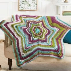 Herrschners Ravishing Round Ripple Crochet Afghan Kit