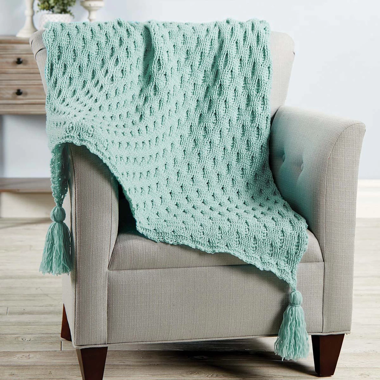 Herrschners Juliette Textured Crochet Afghan Kit 3 Herrschners Juliette Textured Crochet Afghan Kit