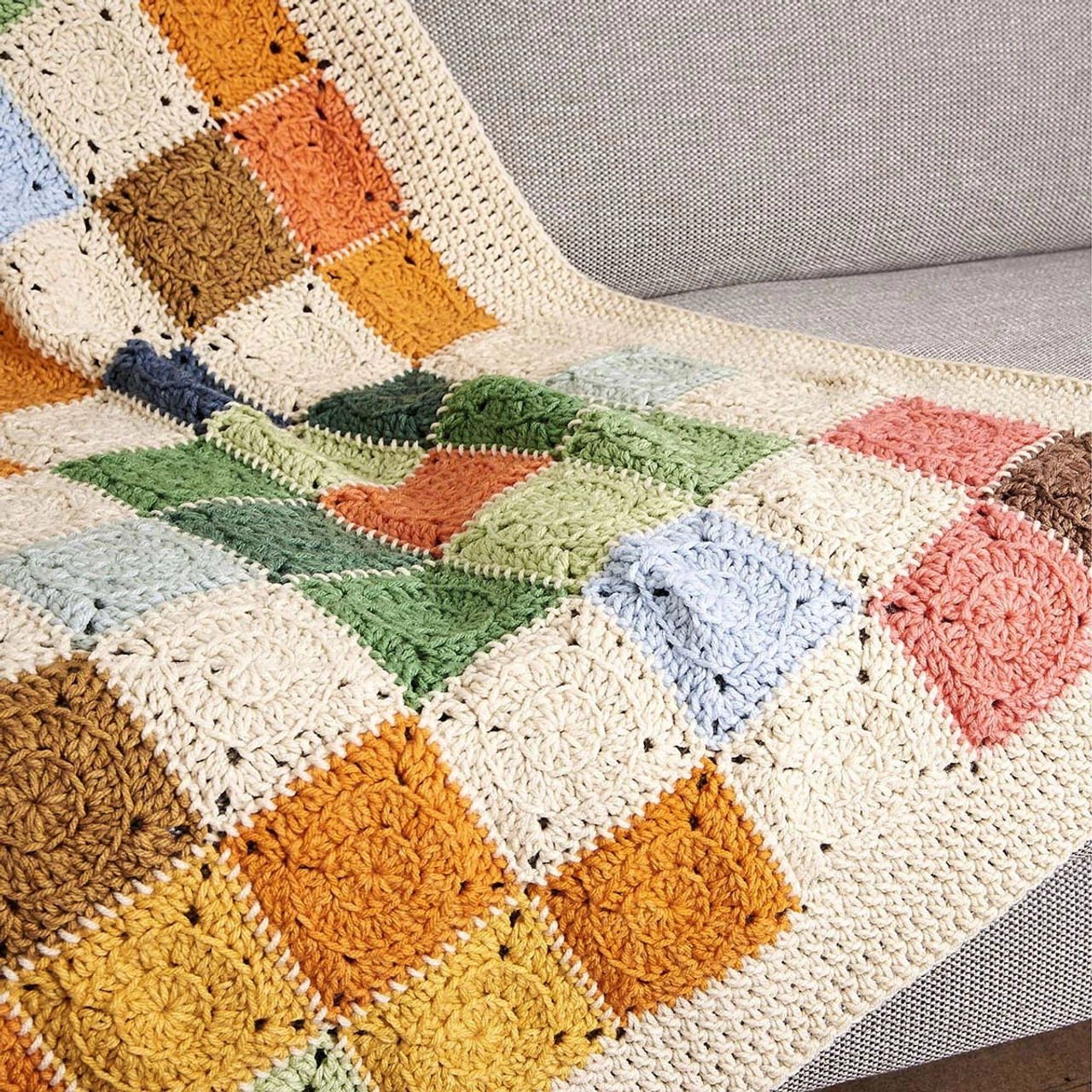 Caron Country Quilt Blanket Crochet Kit 5 Caron Country Quilt Blanket Crochet Kit - Image 3
