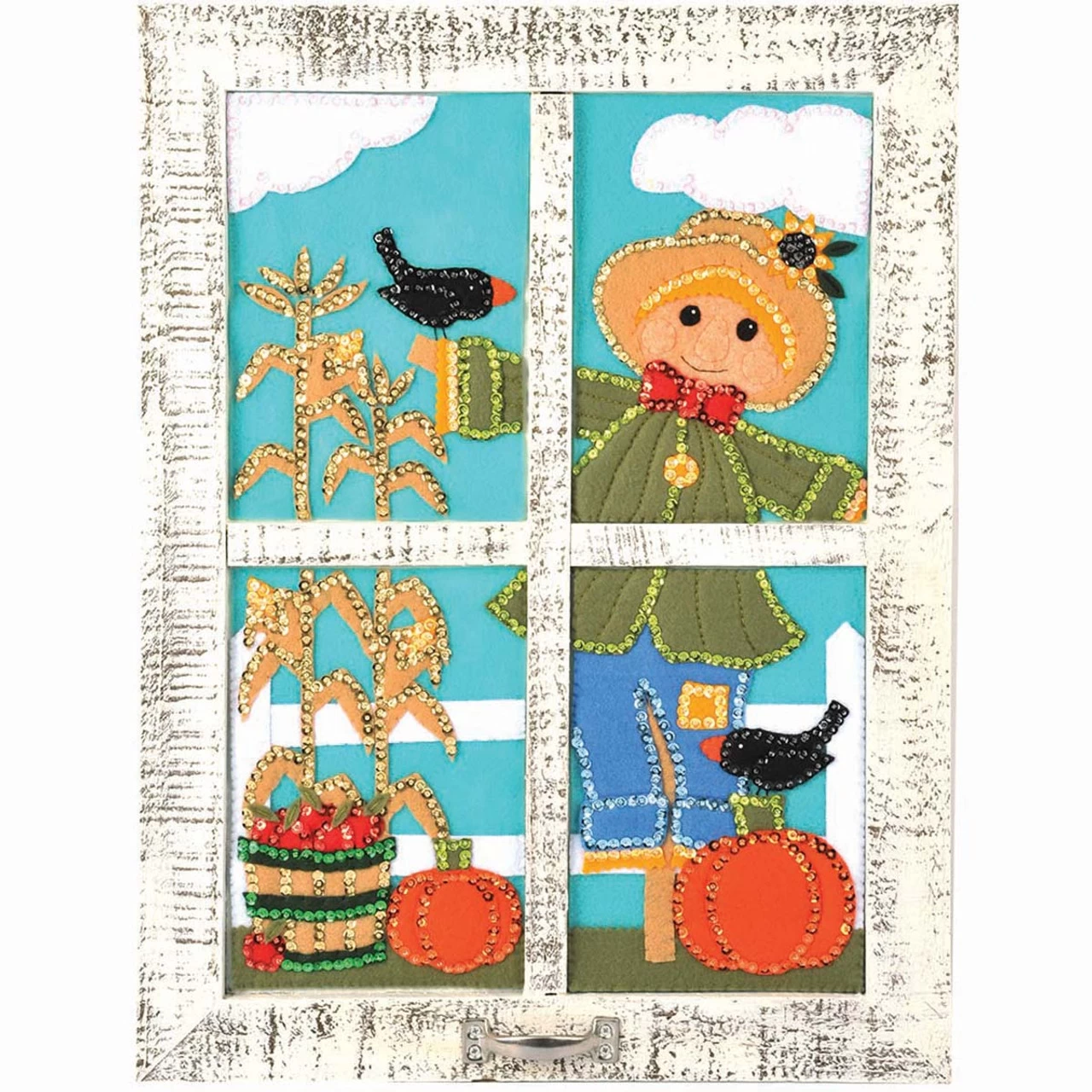 Felt Street Happy Harvest Window Wall Hanging Felt & Sequin Kit 3 Felt Street Happy Harvest Window Wall Hanging Felt & Sequin Kit