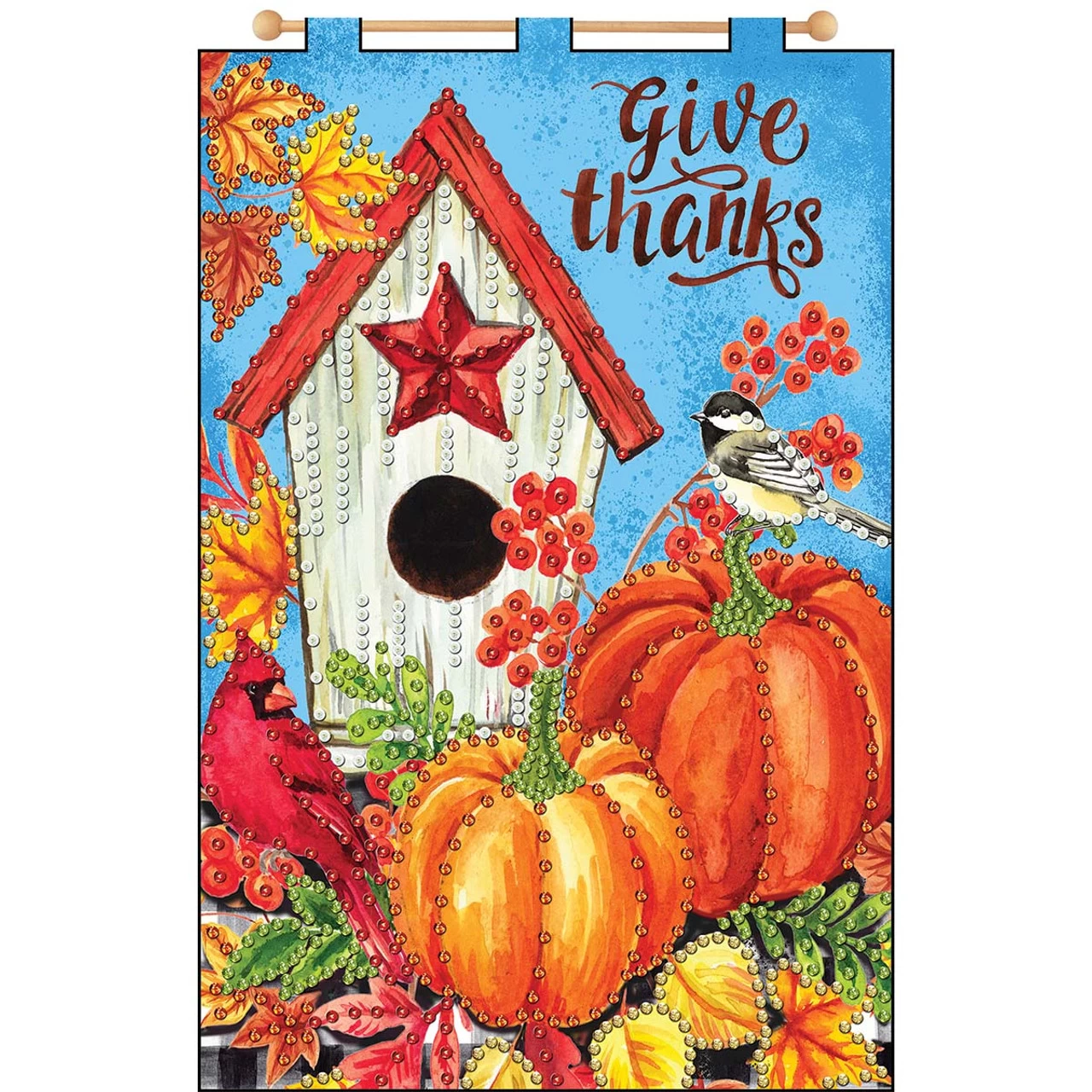 Design Works Give Thanks-November Banner Felt & Sequin Kit 3 Design Works Give Thanks-November Banner Felt & Sequin Kit