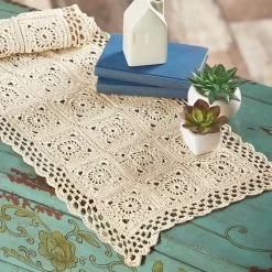 Herrschners Lacy Table Runner Crochet Yarn Kit