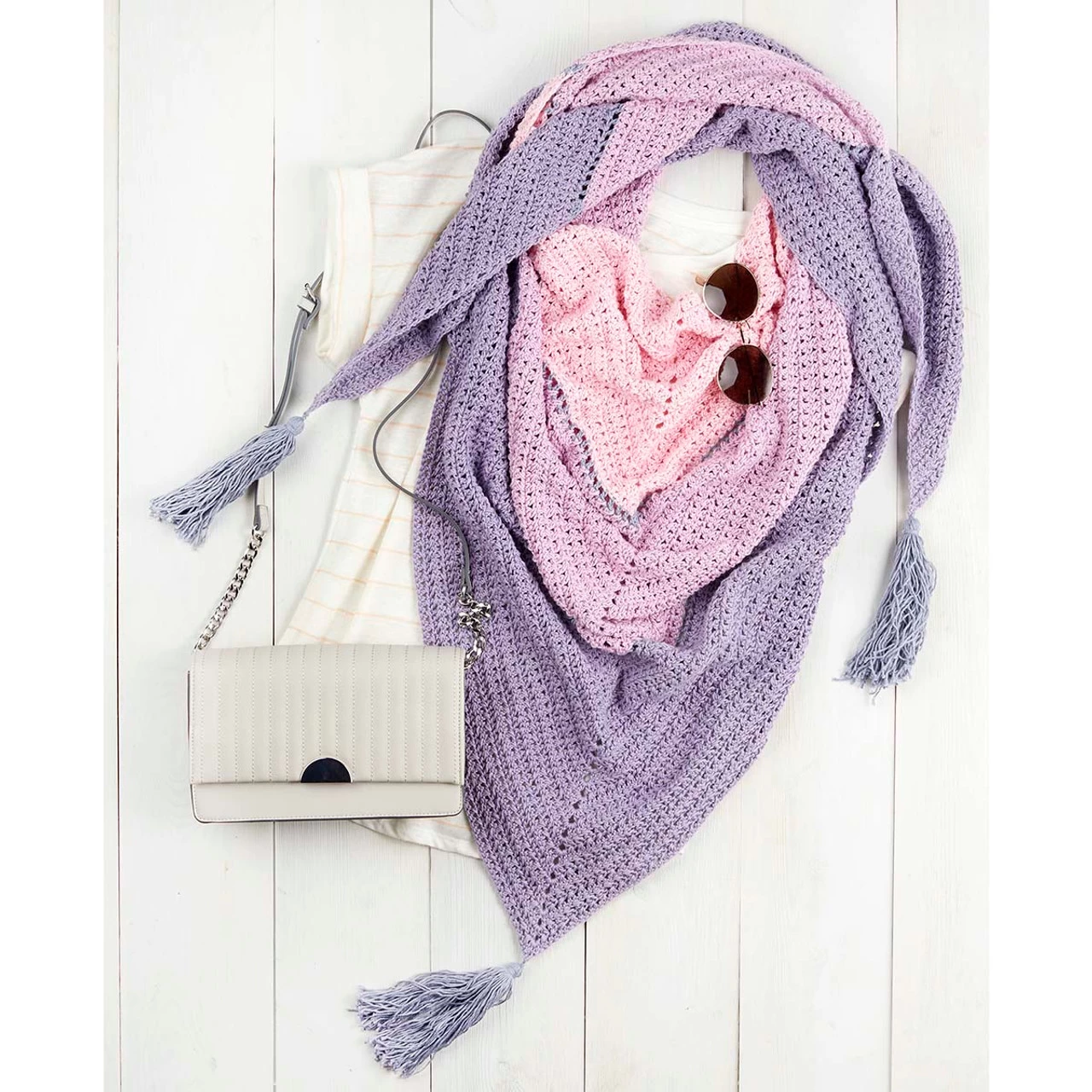 Premier® Premier Cotton Candy Skies Wrap Yarn Kit 3 Premier® Premier Cotton Candy Skies Wrap Yarn Kit