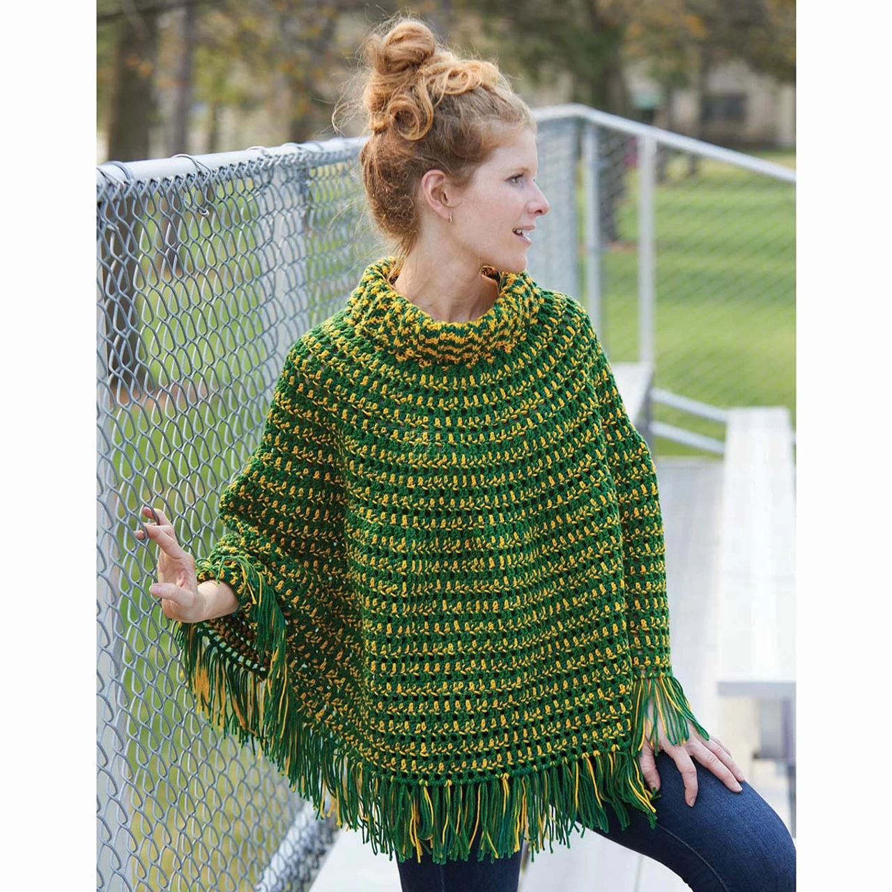 Herrschners Team Pride Poncho Crochet Kit 3 Herrschners Team Pride Poncho Crochet Kit