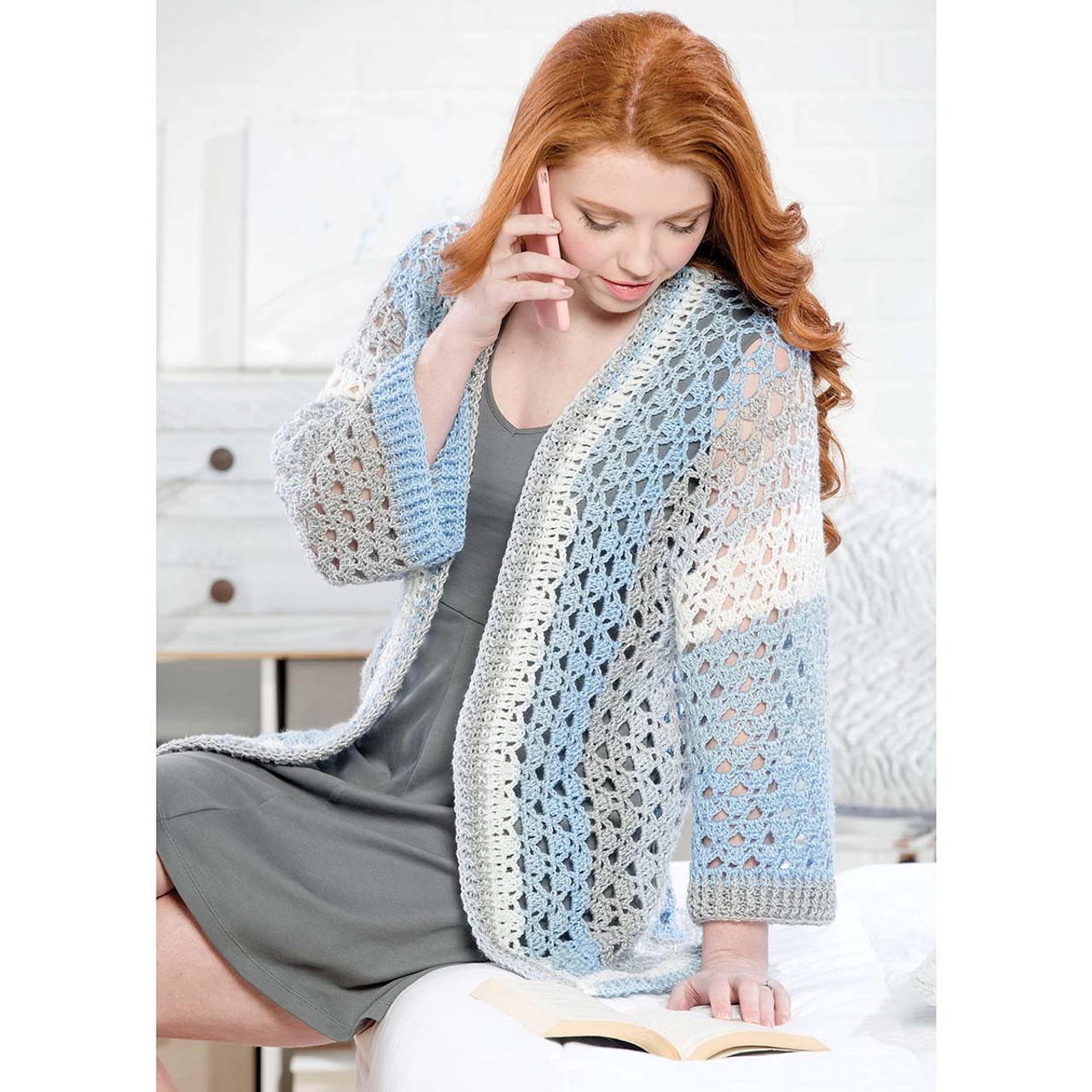 Premier® Premier Tranquility Kimono Crochet Kit 3 Premier® Premier Tranquility Kimono Crochet Kit