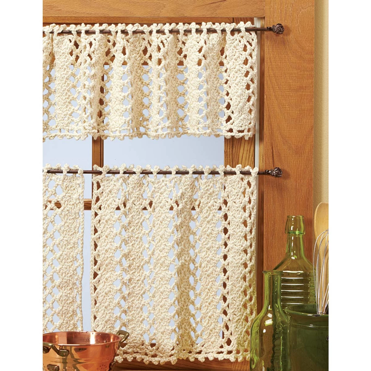 Village Yarn Vienna Lace Valance & Curtains Crochet Kit 3 Village Yarn Vienna Lace Valance & Curtains Crochet Kit
