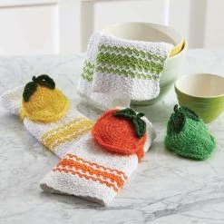 Herrschners Citrus Towel & Scrubby Set