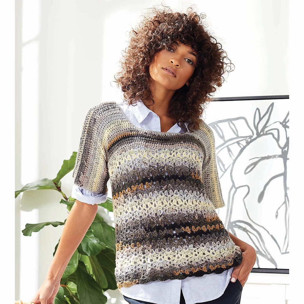 Premier® Premier Autumn Lace Top Crochet Kit 3 Premier® Premier Autumn Lace Top Crochet Kit