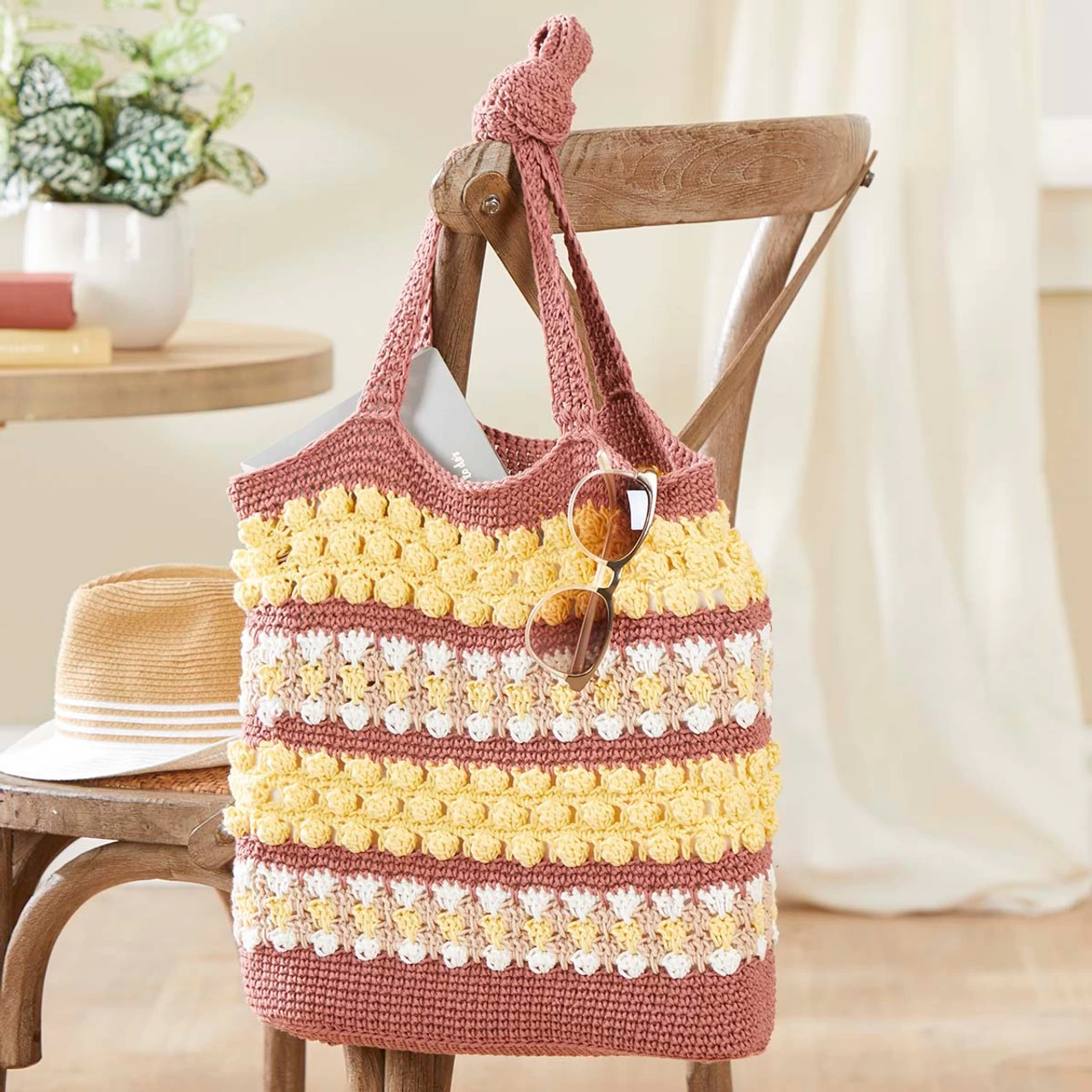Herrschners Sampler Striped Tote Crochet Kit 3 Herrschners Sampler Striped Tote Crochet Kit