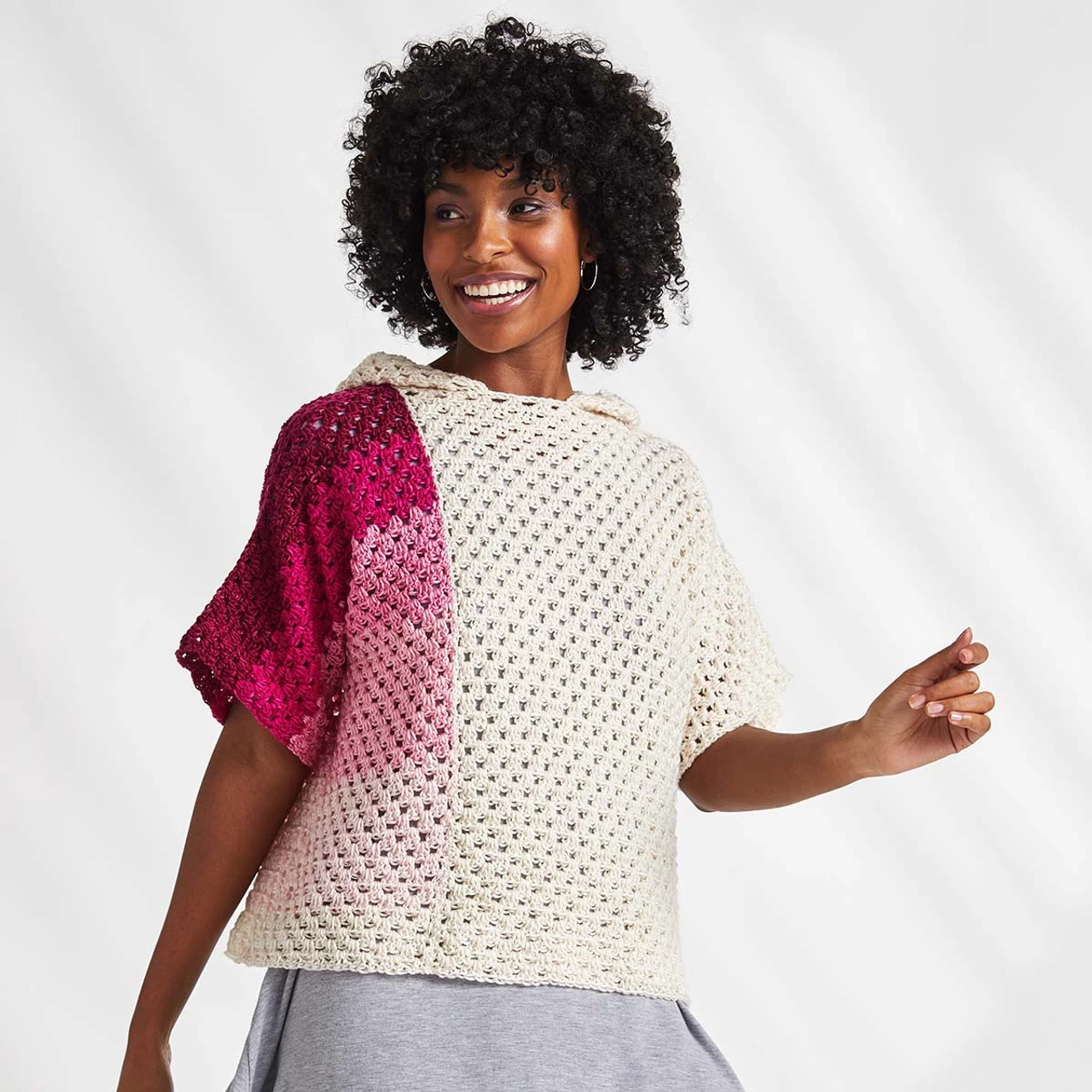 Premier® Premier Hooded Granny Tee Crochet Kit 4 Premier® Premier Hooded Granny Tee Crochet Kit - Image 2