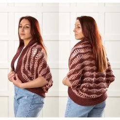 Herrschners Two-Toned Shrug Crochet Kit