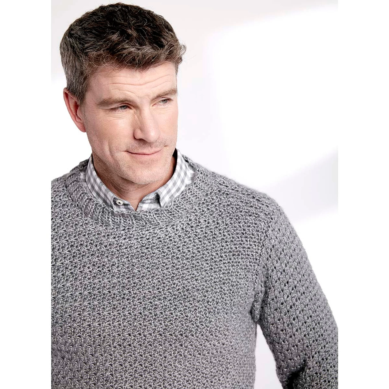 Caron Crew Neck Pullover Crochet Kit 4 Caron Crew Neck Pullover Crochet Kit - Image 2