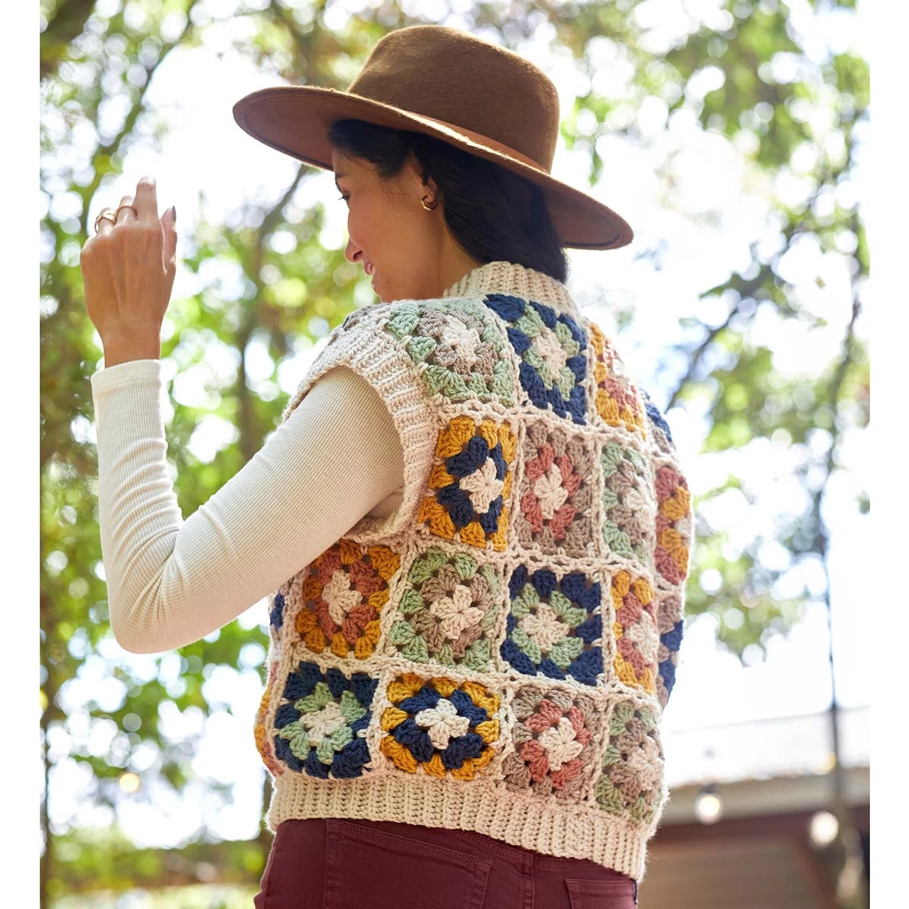 Premier® Premier Granny Square Vest Crochet Kit 4 Premier® Premier Granny Square Vest Crochet Kit - Image 2