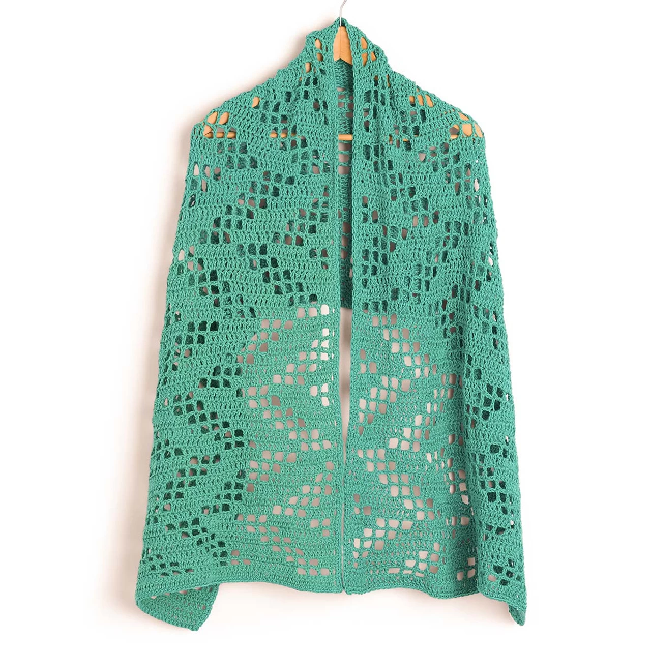 Bernat Zig Zagging Filet Shawl Crochet Kit 5 Bernat Zig Zagging Filet Shawl Crochet Kit - Image 3